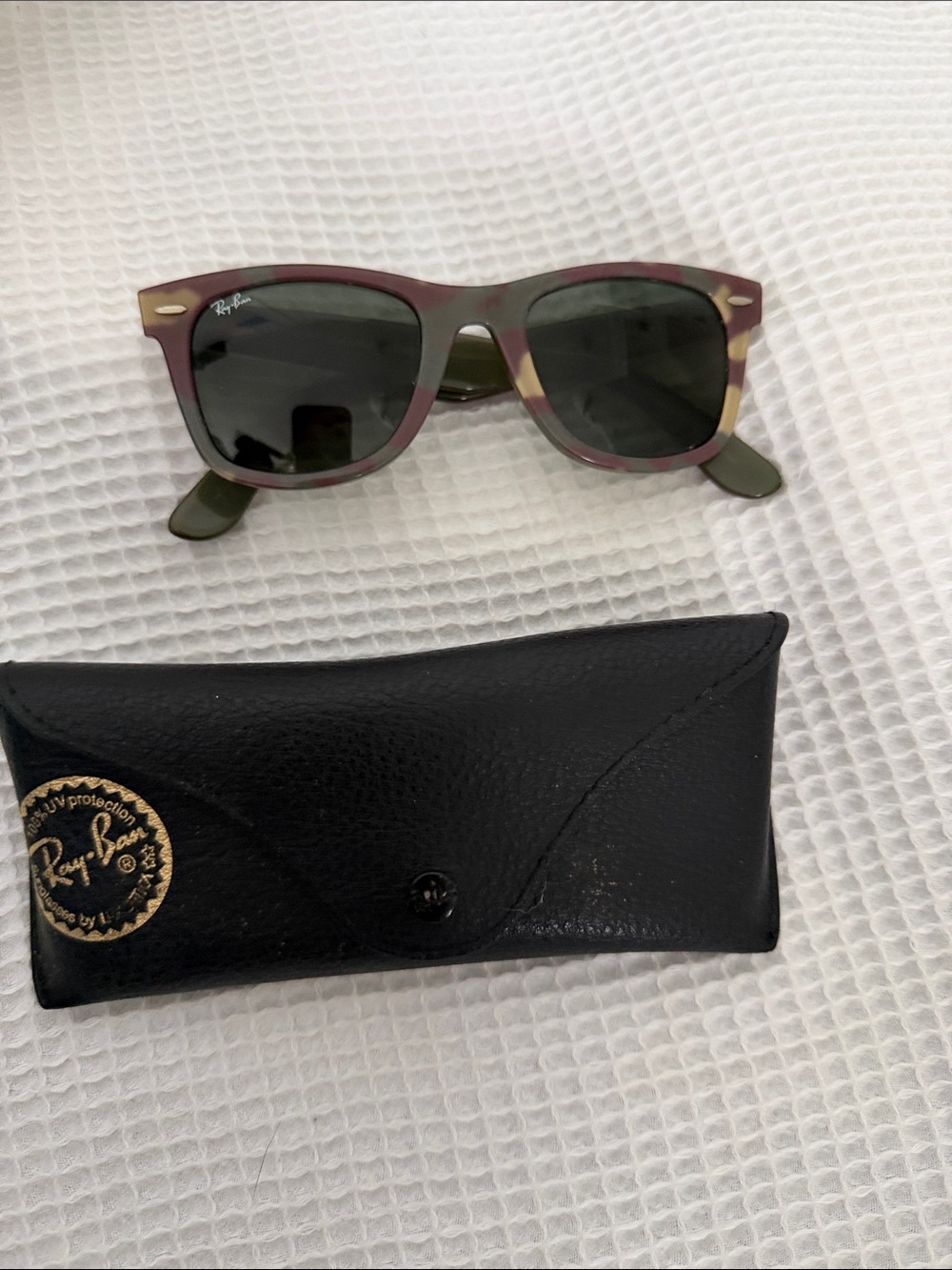 Ray-Ban Wayfarer Sunglasses in Tortoise and Green